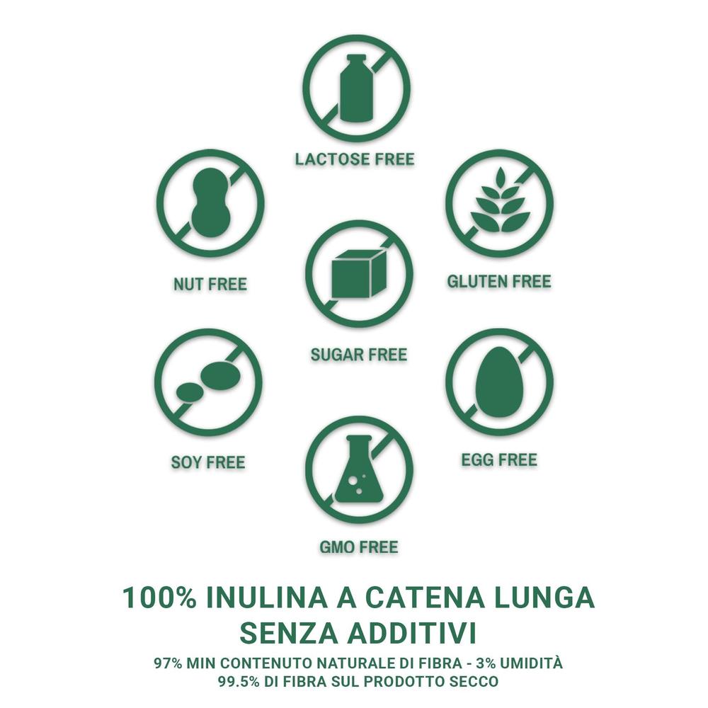 Inulina a catena lunga in polvere pura - 150gr - Origine Europa