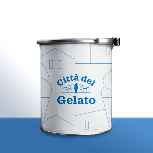 Latta di gelato Piemontese al Rhum Città del Gelato, 3kg, confezione di paste classiche per gelato artigianale