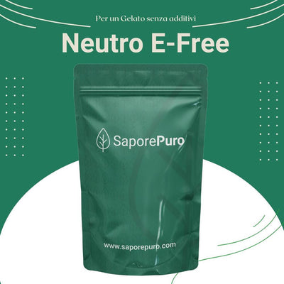 SaporePuro Neutro E-Free gelato base with fiber and plant proteins, neutral color, ideal for clean label vegan ice creams.