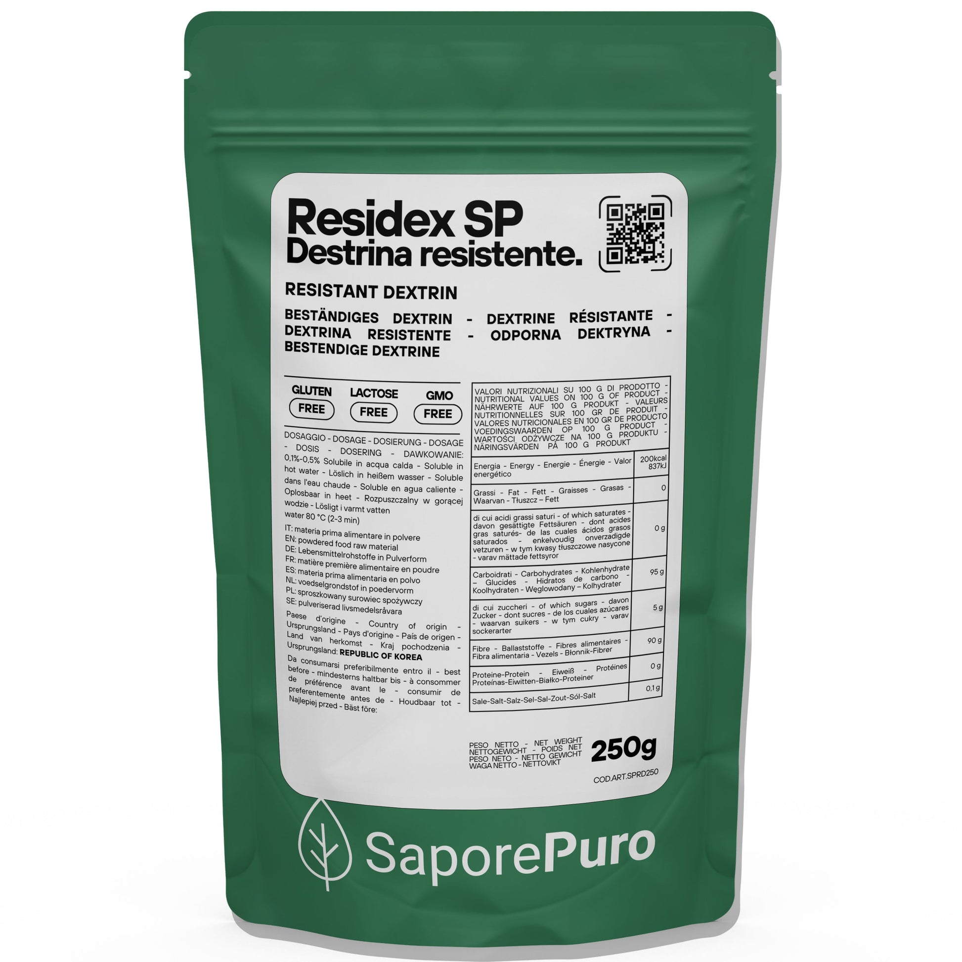 ResiDex SP - Destrina Resistente da Mais - SaporePuro