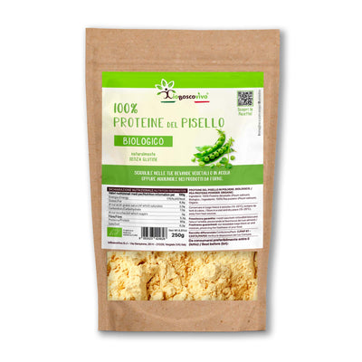 100% Proteine del Pisello in polvere BIO - 250g - GelatoStore
