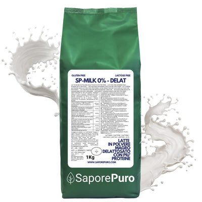 Latte Magro in Polvere DELATTOSATO con aggiunta di Proteine - sostituto del classico Latte in Polvere per Gelati - SP MILK DELAT