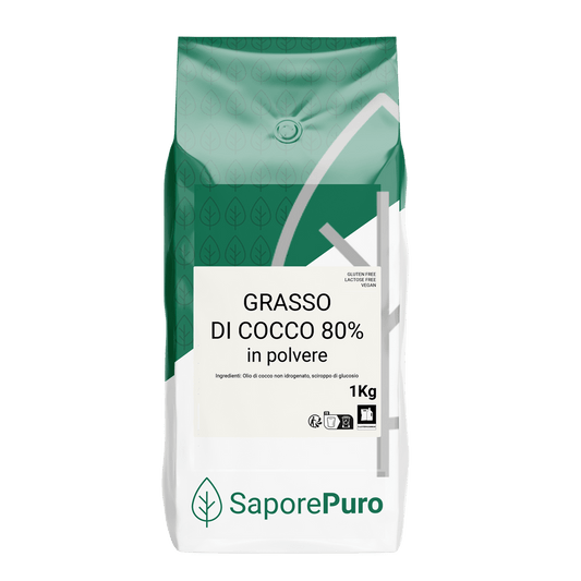 Grasso di Cocco in Polvere 80 - 1kg - SaporePuro - Vegan - GelatoStore
