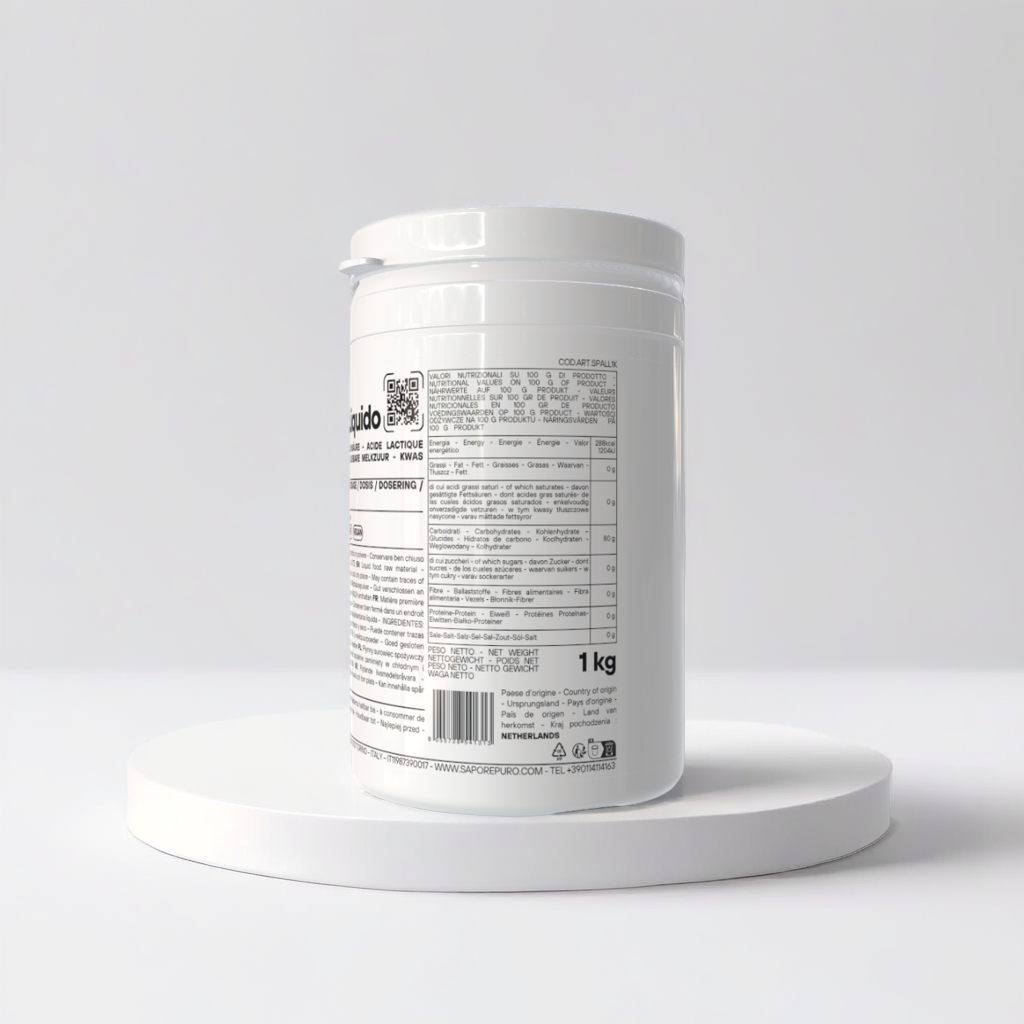 Acido Lattico Liquido Alimentare | SaporePuro - GelatoStore