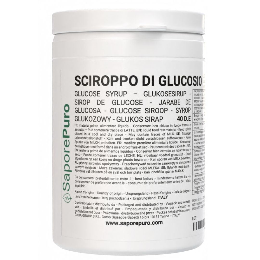 Sciroppo di Glucosio Liquido 40DE - Giusta Dolcezza per Gelati e Pasticceria - SaporePuro