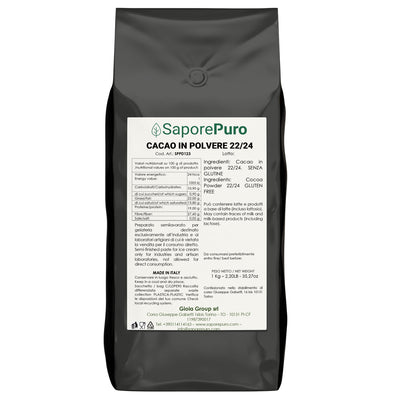 Kakaopulver 22-24% Fett - Ursprung in den Niederlanden - Starker Geschmack und Aroma - FlavourPure