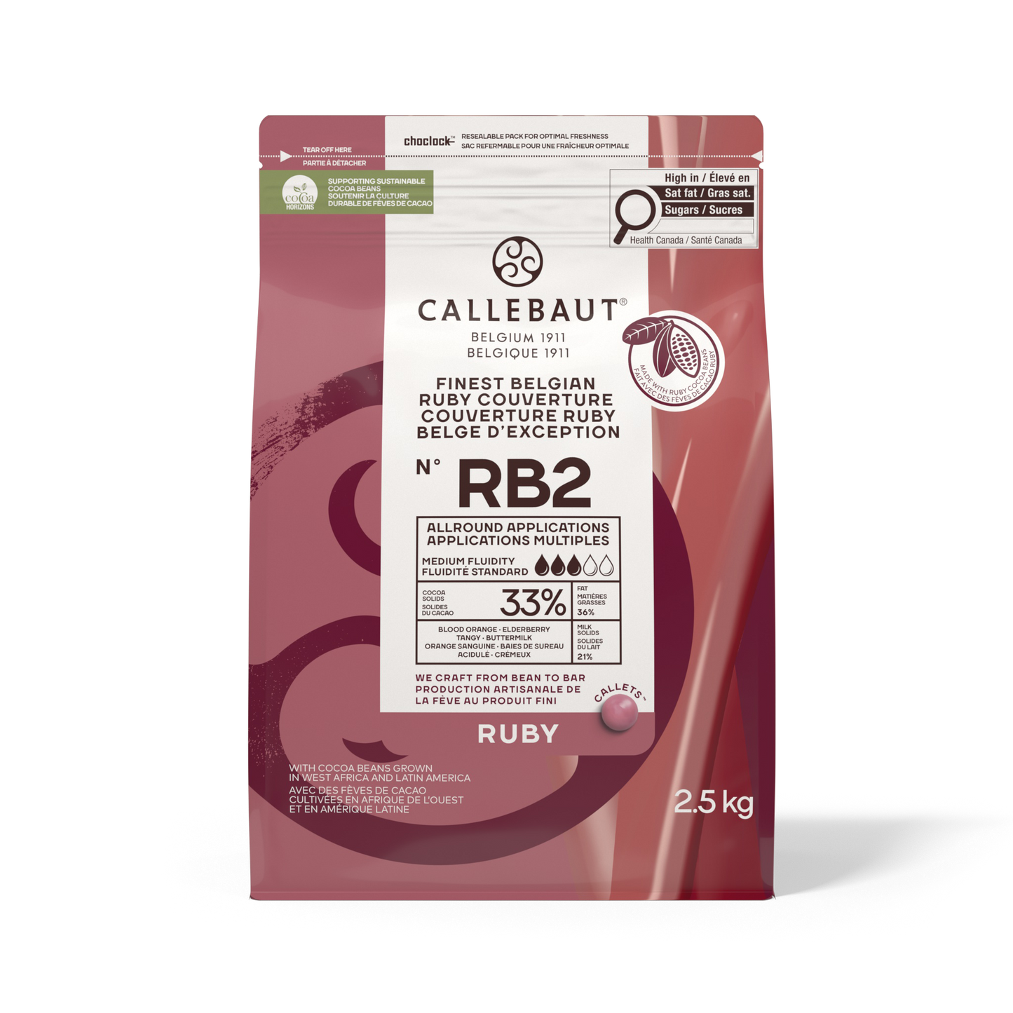 Cioccolato Ruby RB2 - Callebaut - 2.5kg