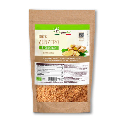 100% Zenzero in polvere BIO - 100g Ideale per un tocco speziato! - GelatoStore