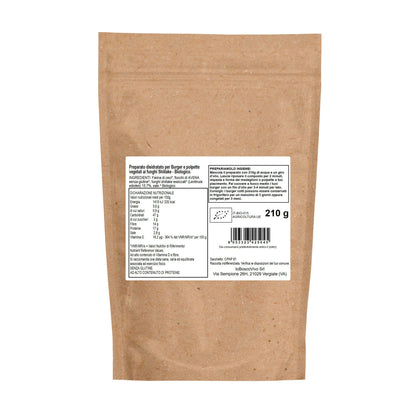 Preparato per Burger o Polpette ai Funghi Shiitake BIO 210g - GelatoStore
