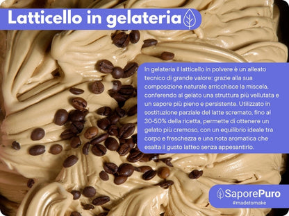 Latticello in polvere - 1KG - Siero di Latte in polvere - SaporePuro