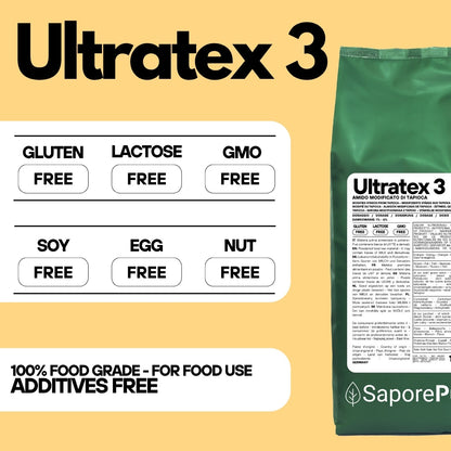 ULTRATEX 3  - Amido modificato da Tapioca - Uso Caldo e Freddo - SaporePuro
