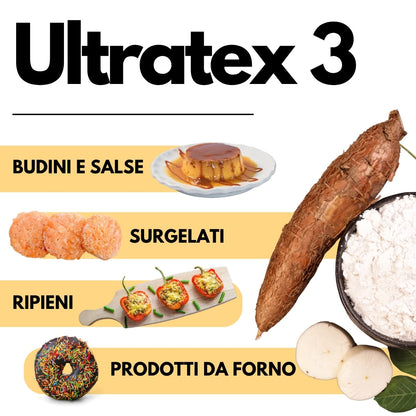 ULTRATEX 3  - Amido modificato da Tapioca - Uso Caldo e Freddo - SaporePuro