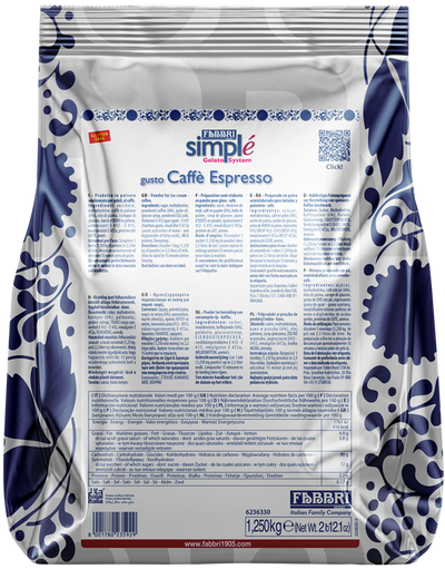Simple' Caffe' Espresso 1,25 kg - Fabbri