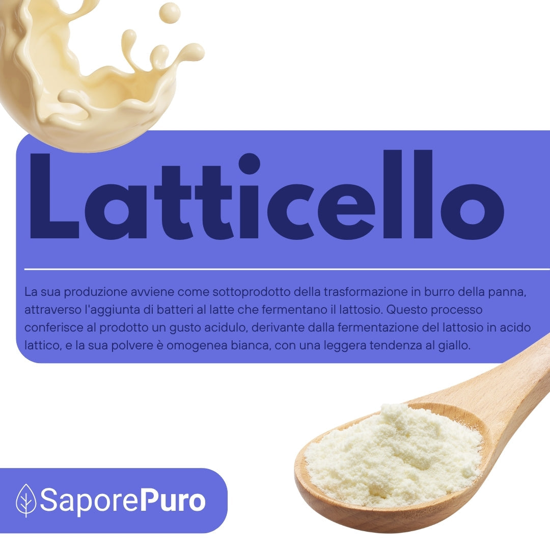 Latticello in polvere - 1KG - Siero di Latte in polvere - SaporePuro