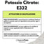 Potassio Citrato - Citrato di Potassio - 200gr - Origine GERMANIA - Sostituto del Sale - SaporePuro
