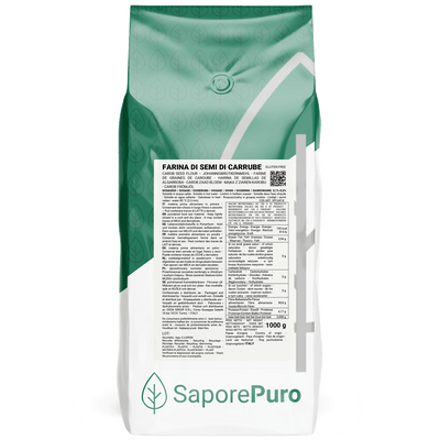 Farina di Semi di Carruba (E410) - 1kg - Origine ITALIA - SaporePuro