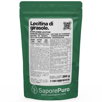 Lecitina di Girasole E322 - De-Oleata - Alternativa alla Soia - SaporePuro