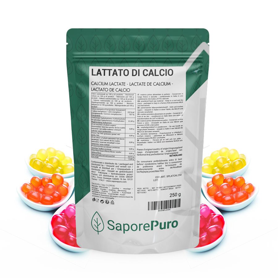 lattato di calcio saporepuro 250gr
