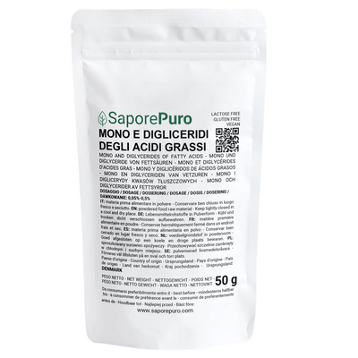 Mono e digliceridi degli acidi grassi - E471 - SaporePuro