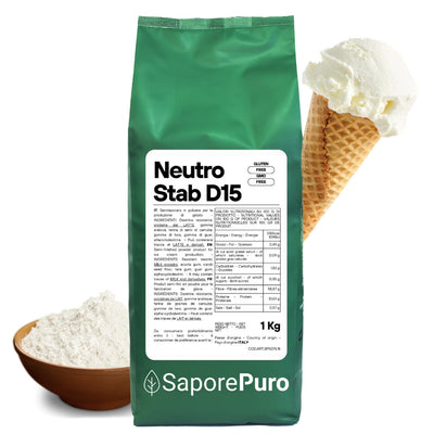 Neutro Stab D-15 - 15gr/kg - Con proteine performanti - per Gelato Latte - GelatoStore