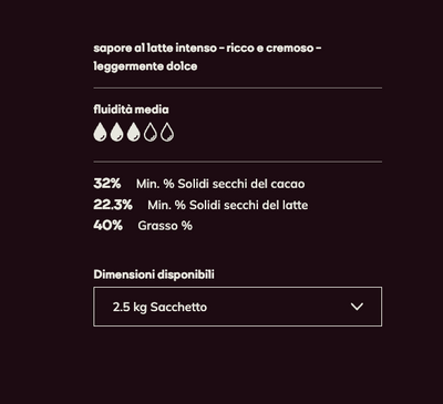 Chocolate blanco aterciopelado - Callebaut - 2.5kg - GelatoStore