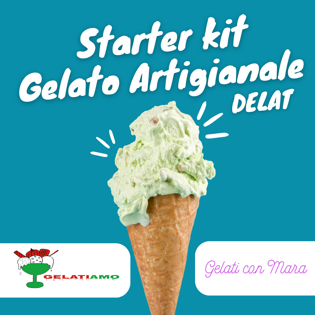 Starter Kit Gelato DELATTOSATO a Casa - Realizzato da Gelatiamo e Gelati con Mara - SaporePuro