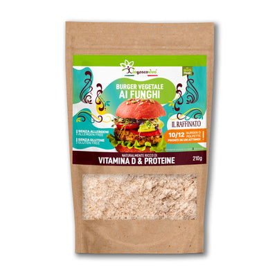 Preparato per Burger o Polpette ai Funghi Shiitake BIO 210g - GelatoStore