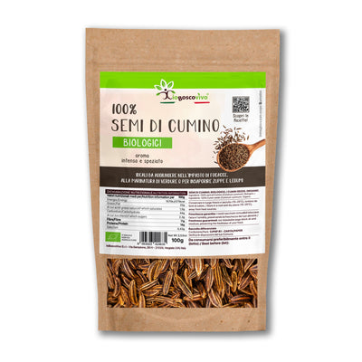 100% Semi di Cumino interi BIO - 100g Ideale per insaporire - GelatoStore