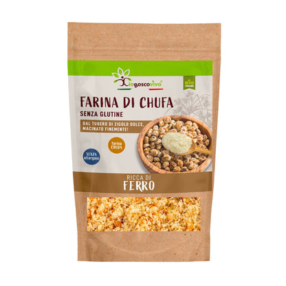 Farina di Chufa senza glutine BIO 250g  - Ideale per Torte, Biscotti, Pancake e tanto altro! - GelatoStore