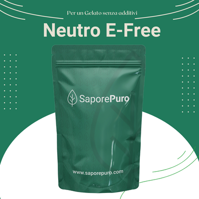 Neutro E-Free - Senza Additivi - Neutro per Gelati a base di Fibre e Proteine Vegetali - Per un gelato Clean Label - SaporePuro