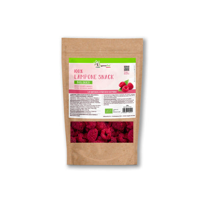 100% Lampone Snack liofilizzato intero BIO - 20g - GelatoStore