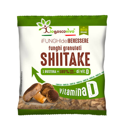 Funghi Shiitake secchi Granulati BIO 8g - GelatoStore