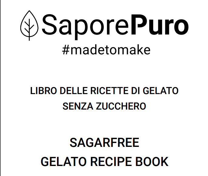 Ricettario Gelato Senza Zucchero / Sugarfree Gelato RecipeBook - SaporePuro