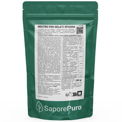 Neutro per Gelato SaporePuro S - Il Segreto per un Gelato Cremoso e di Alta Qualità - Stabilizzante per Gelato - SaporePuro